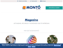 Tablet Screenshot of montopinturas.com